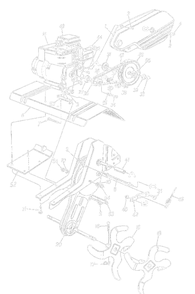 Part Location Diagram of 786-0035A Husky Tine Shield